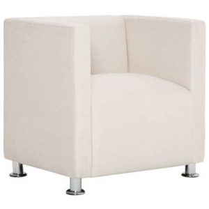 Fauteuil vidaXL Crème