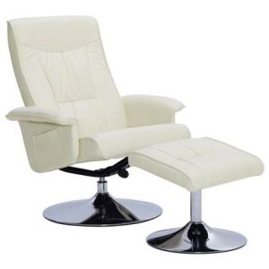 Fauteuil vidaXL Crème