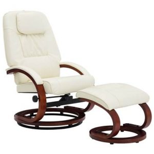 Fauteuil vidaXL Crème