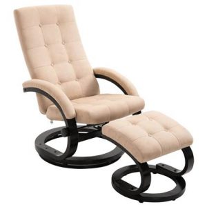 Fauteuil vidaXL Crème