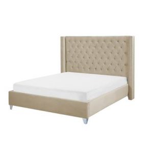 Tweepersoonsbed Beliani Beige