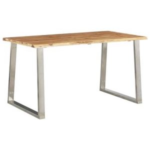 Eettafel vidaXL Bruin