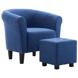 Fauteuil vidaXL Blauw