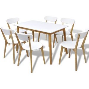 Eettafel vidaXL Wit