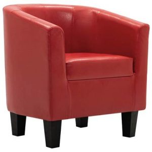 Fauteuil vidaXL Rood