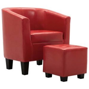 Fauteuil vidaXL Rood