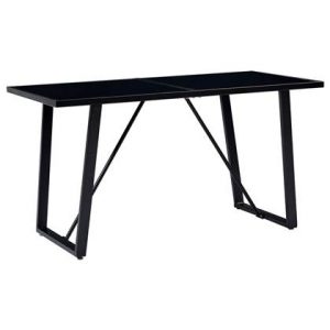 Eettafel vidaXL Zwart