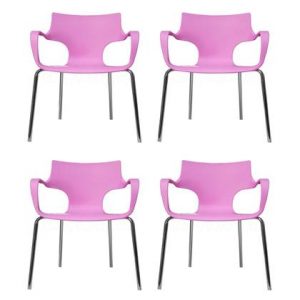 Eetkamerstoel 24Designs Roze