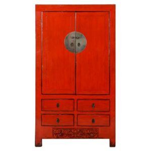 Opbergkast Fine Asianliving Rood