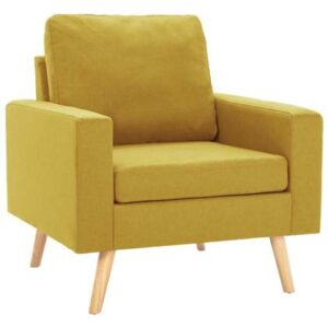 Fauteuil vidaXL Geel