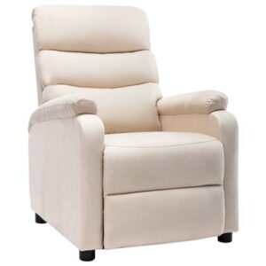 Fauteuil vidaXL Crème