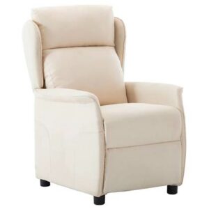 Fauteuil vidaXL Crème