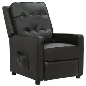 Fauteuil vidaXL Zwart