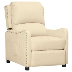 Fauteuil vidaXL Crème