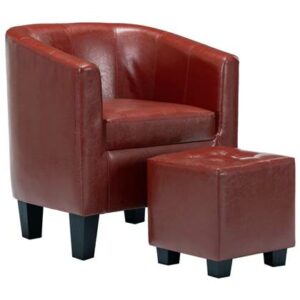 Fauteuil vidaXL Rood