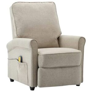 Fauteuil vidaXL Crème