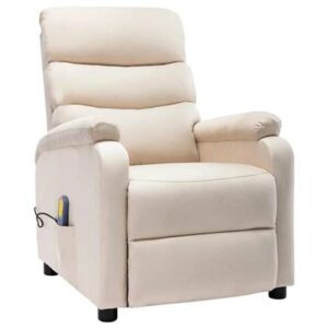 Fauteuil vidaXL Crème