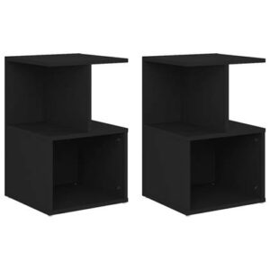 Sidetable vidaXL Zwart