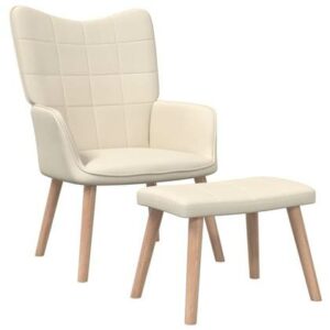 Fauteuil vidaXL Crème