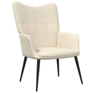 Fauteuil vidaXL Crème