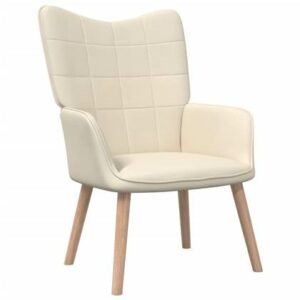 Fauteuil vidaXL Crème