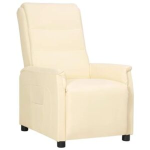 Fauteuil vidaXL Crème