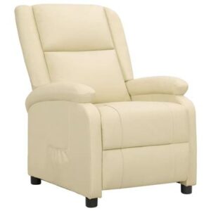 Fauteuil vidaXL Crème