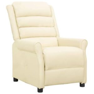 Fauteuil vidaXL Crème