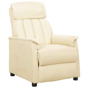 Fauteuil vidaXL Crème