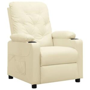 Fauteuil vidaXL Crème