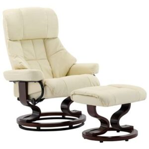 Fauteuil vidaXL Crème