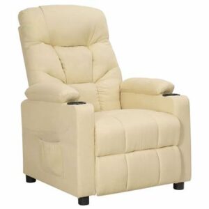 Fauteuil vidaXL Crème