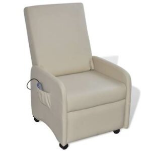 Fauteuil vidaXL Crème