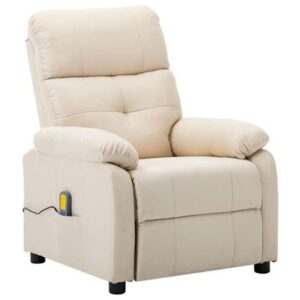 Fauteuil vidaXL Crème