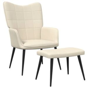 Fauteuil vidaXL Crème