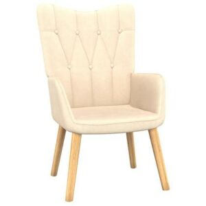 Fauteuil vidaXL Crème