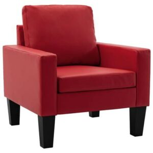 Fauteuil vidaXL Rood