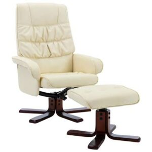 Fauteuil vidaXL Crème