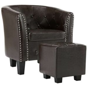 Fauteuil vidaXL Bruin