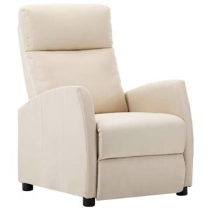 Fauteuil vidaXL Crème