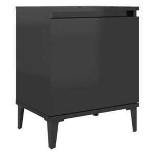 Sidetable vidaXL Zwart